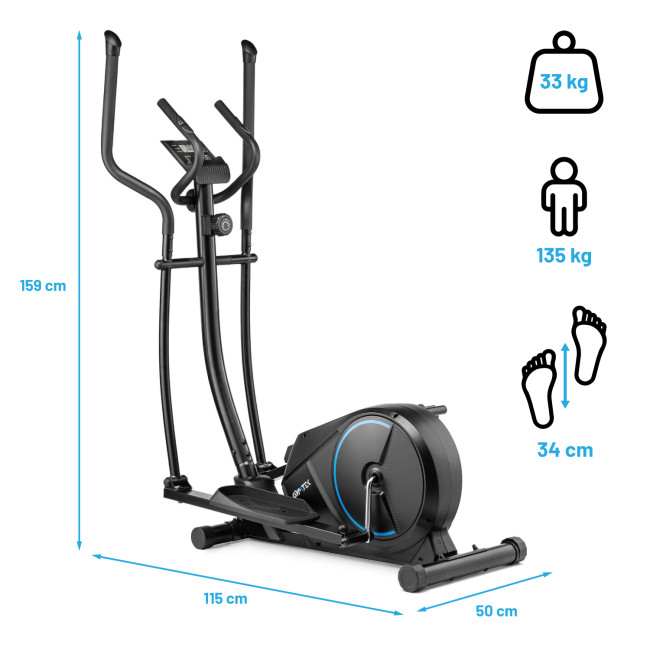 Орбітрек Gymtek XC1500 магнітний синій