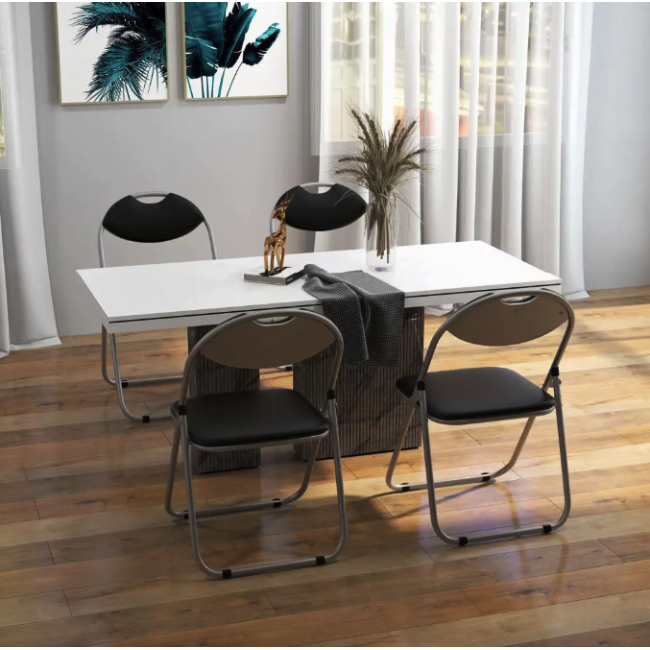 Комплект стільців складаних Costway Moro з переносною ручкою 4 штуки