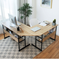 Компьютерный стол Costway Fulton с регулируемой панелью в стиле Loft