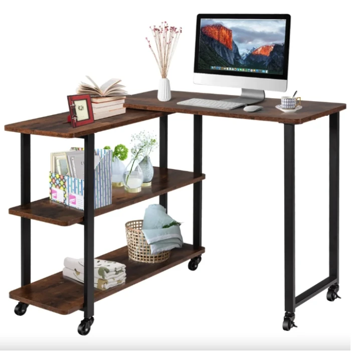 Стол L-образный Costway King вращающийся в стиле Loft