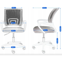 Офісне крісло Smart Jumi світло-сірий