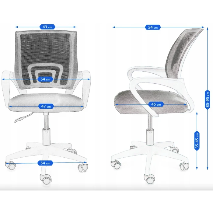 Офісне крісло Smart Jumi світло-сірий