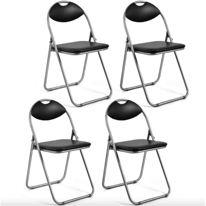 Комплект стільців складаних Costway Moro з переносною ручкою 4 штуки