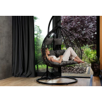 Подвесное кресло-кокон Di Volio Foggio двухместное черный