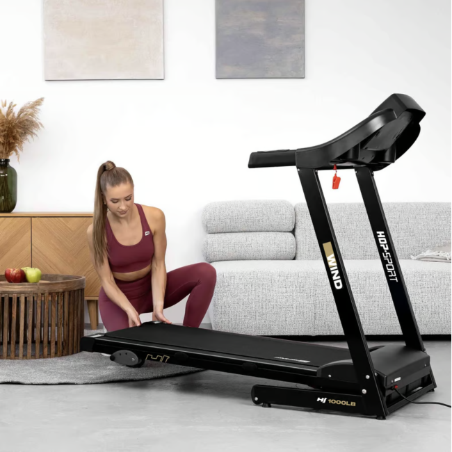 Бігова доріжка Hop-Sport HS-1000LB Wind сірий