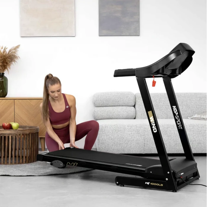 Бігова доріжка Hop-Sport HS-1000LB Wind сірий