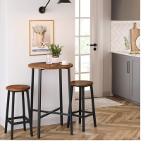 Барный стул Leobert Halmar 2 штуки в стиле Loft коричневый