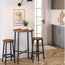 Барний стілець Leobert Halmar 2 штуки в стилі Loft коричневий