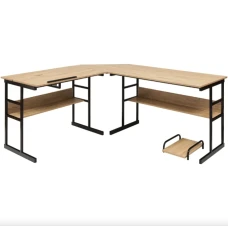 Комп'ютерний стіл Costway Fulton з регульованою панеллю в стилі Loft