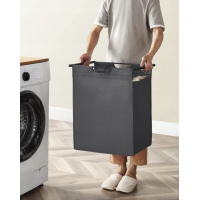 Корзина для белья Leobert Napoli 65 л в стиле Loft серый