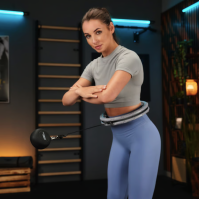 Хулахуп Trex Sport TX-010CHH масажний з обважнювачем сірий