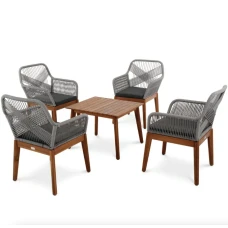 Комплект садових меблів Di Volio Piago сіро-графітовий