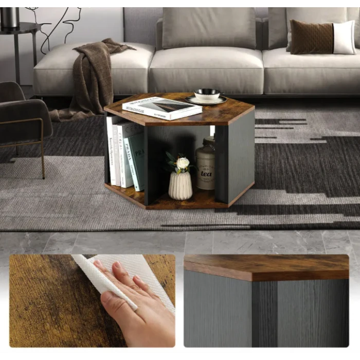 Комплект журнальных столиков Costway Neka шестиугольный