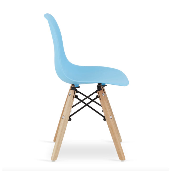 Детский стульчик Leobert Zubi со спинкой голубой