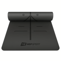 Йога-мат Hop-Sport PU 0,5см 183 x 68см HS-P005GM чорний