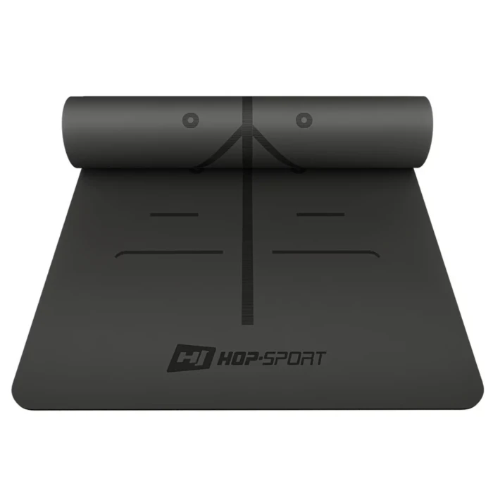 Йога-мат Hop-Sport PU 0,5см 183 x 68см HS-P005GM чорний