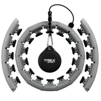 Хулахуп Trex Sport TX-010CHH масажний з обважнювачем сірий