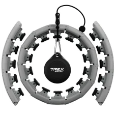 Хулахуп Trex Sport TX-010CHH массажный с утяжелителем серый