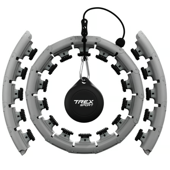 Хулахуп Trex Sport TX-010CHH масажний з обважнювачем сірий