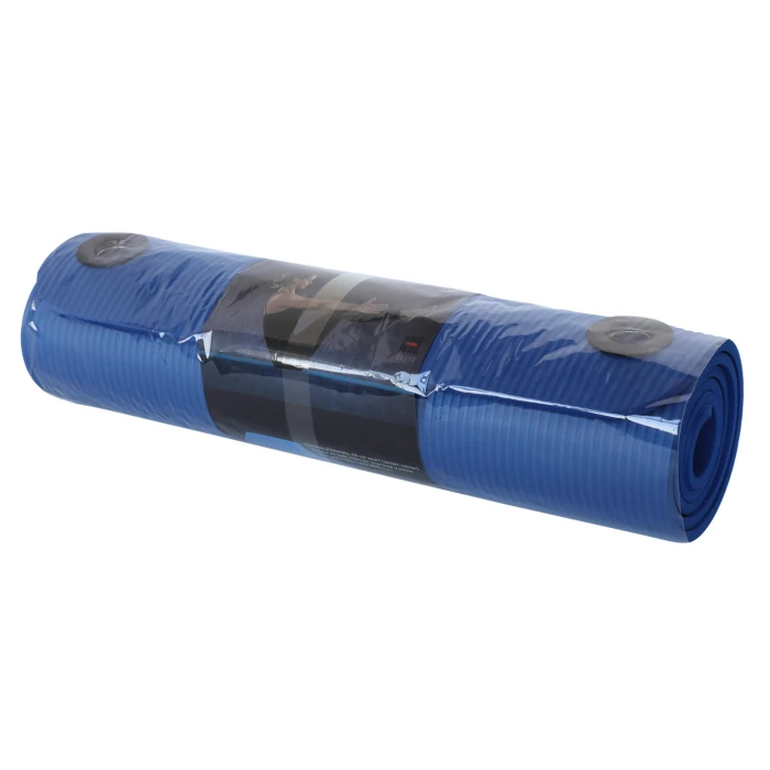 Мат для фитнеса с отверстиями York Fitness NBR 1см синий