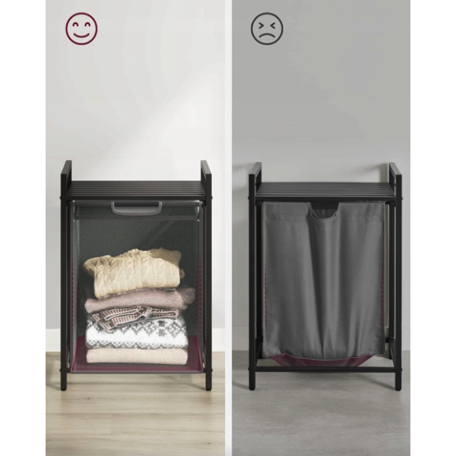 Корзина для белья Leobert Napoli 65 л в стиле Loft серый