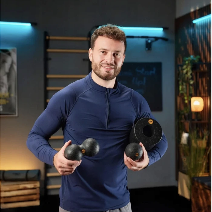 Набір масажерів Trex Sport TX-035EPS 3в1 для йоги та фітнесу чорний