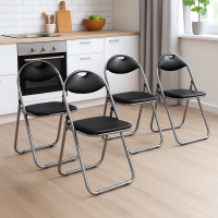 Комплект стільців складаних Costway Moro з переносною ручкою 4 штуки