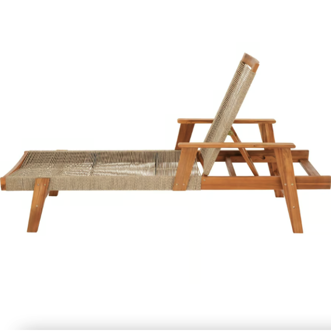 Садовый шезлонг Di Volio Alege из дерева бежевый.