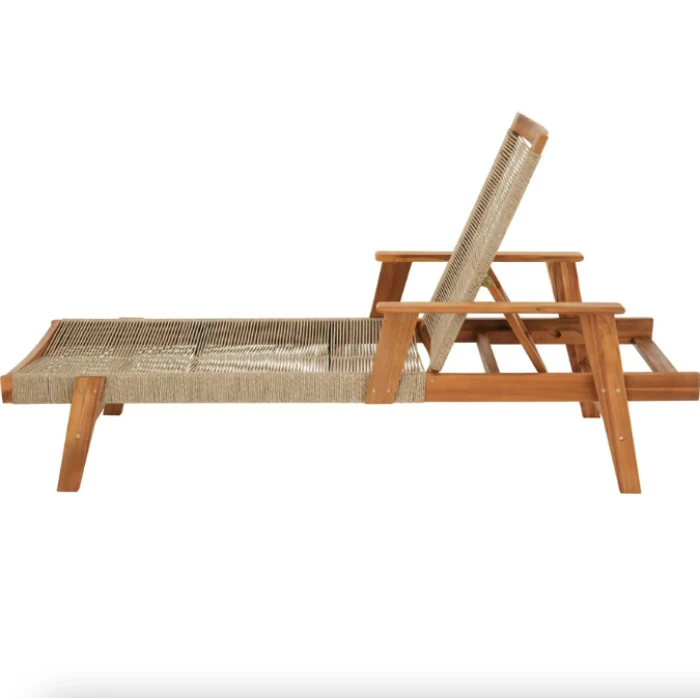 Садовый шезлонг Di Volio Alege из дерева бежевый.