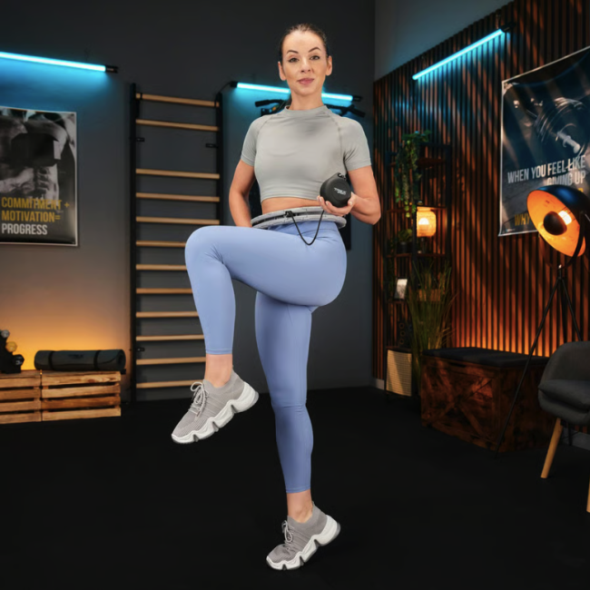 Хулахуп Trex Sport TX-010CHH масажний з обважнювачем сірий