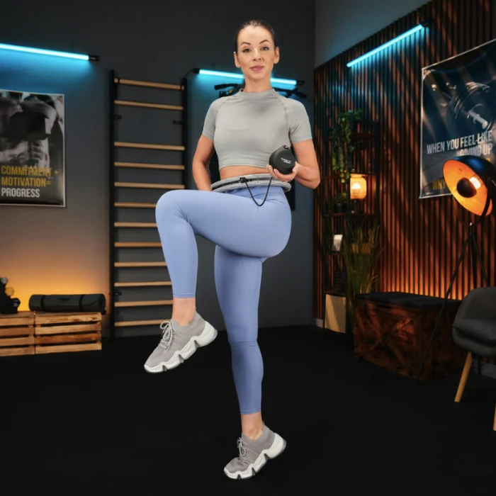 Хулахуп Trex Sport TX-010CHH массажный с утяжелителем серый