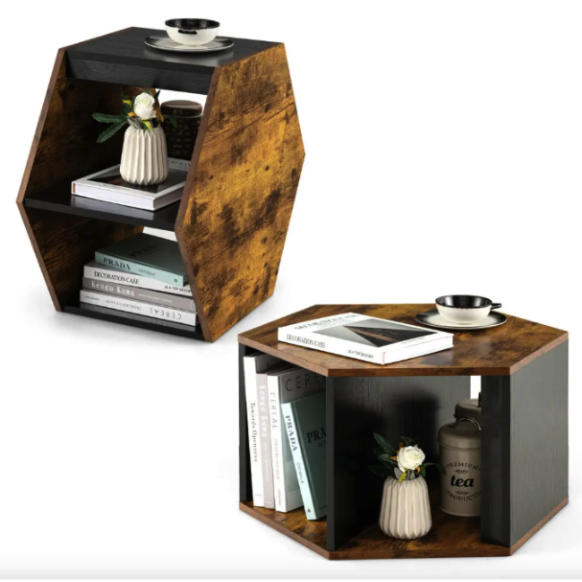 Комплект журнальных столиков Costway Neka шестиугольный