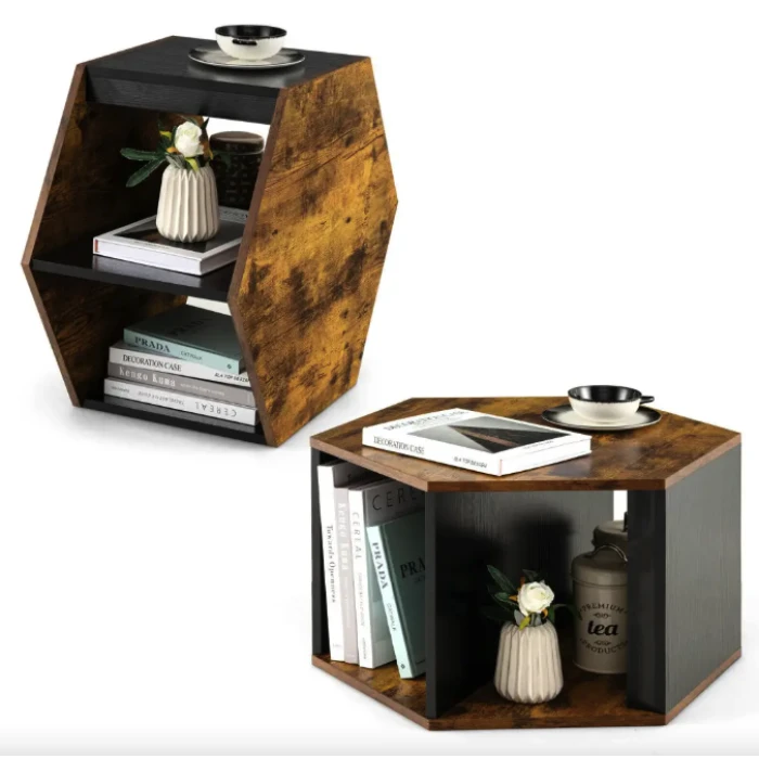 Комплект журнальных столиков Costway Neka шестиугольный