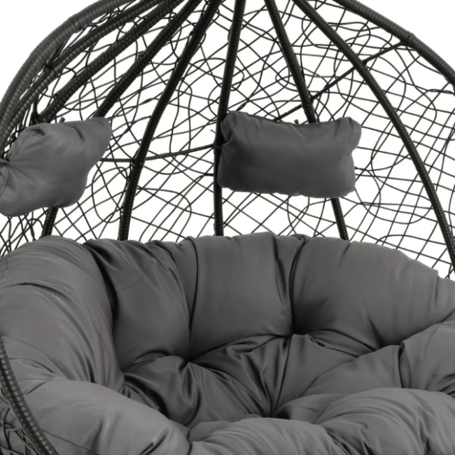 Підвісне крісло-кокон Di Volio Foggio двомісне чорний