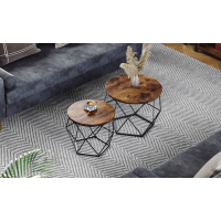 Комплект журнальных столиков Leobert Watson 2 шт в стиле Loft