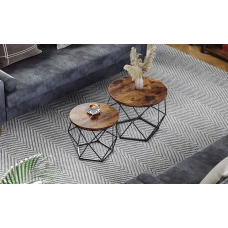Комплект журнальних столиків Leobert Watson 2 шт в стилі Loft