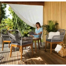 Комплект садових меблів Di Volio Piago сіро-графітовий