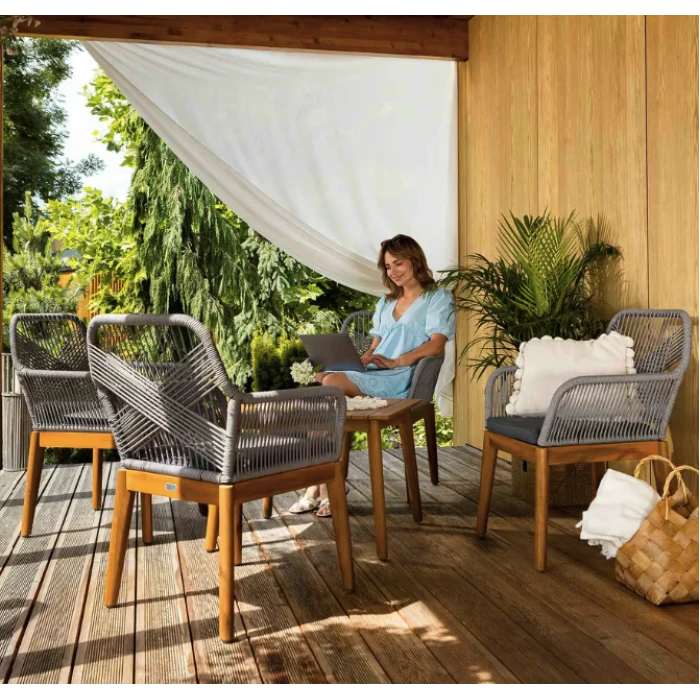 Комплект садовой мебели Di Volio Piago серо-графитовый