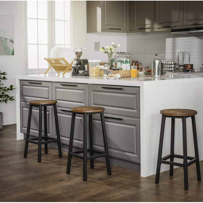 Барний стілець Leobert Halmar 2 штуки в стилі Loft коричневий