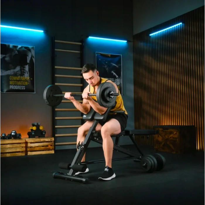 Скамейка тренировочная Trex Sport TX-200B с партой Скотта