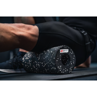 Роллер массажер (валик, ролик) гладкий Hop-Sport EPP 33см HS-P033YG черно-белый