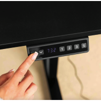 Компьютерный стол с регулируемой высотой Di Volio Rapalo черный