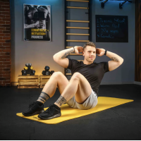 Коврик для йоги Trex Sport TX-018NGM NBR 1см 180х60 жовтий