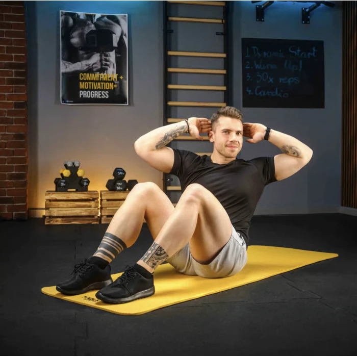 Коврик для йоги Trex Sport TX-018NGM NBR 1см 180х60 желтый