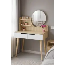 Туалетний столик Jumi Scandi з шухлядами, світлий бук