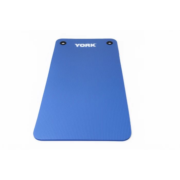 Мат для фитнеса с отверстиями York Fitness NBR 1см синий