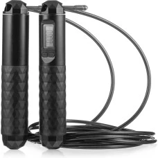 Розумна скакалка Gymtek Smart з дисплеєм і лічильником чорна