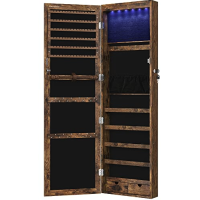 Зеркало-шкаф Leobert Kors с подсветкой в стиле Loft коричневый