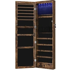 Зеркало-шкаф Leobert Kors с подсветкой в стиле Loft коричневый