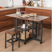 Комплект мебели Costway Design раскладной стол со стульями в стиле Loft